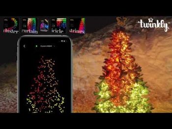 Гірлянда Smart LED Twinkly Wall RGBW 400, Gen II, IP44, 1.45м прозорий кабель (TWW400SPP-TEU) | Фото 18