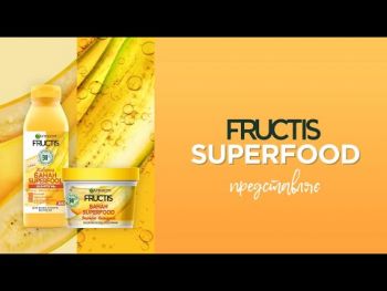 Шампунь Garnier Fructis Банан суперфуд живлення Для дуже сухого волосся 350мл (3600542290609) | Фото 9