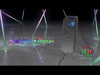 Корпус для SSD ASUS M.2 PCIe NVMe STRIX ARION ESD-S1C/BLK/G/AS USB 3.2 Gen2 Type-C (90DD02H0-M09000) | Фото 6