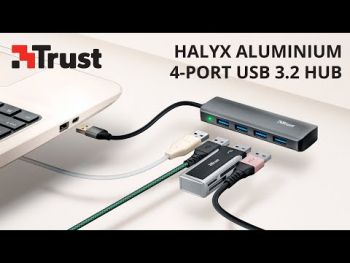 Купить USB хаб TRUST Halyx 4-Port USB-A 3.2 Grey (24947_TRUST) | Фото 11