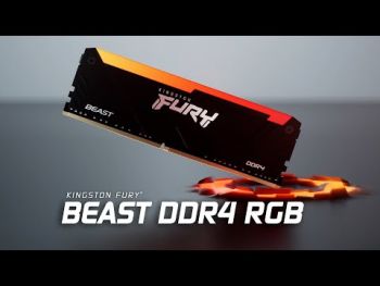 Купить оперативную память Пам'ять для ПК KINGSTON DDR4-3600 8GB FURY Beast RGB (KF436C17BB2A/8) | Фото 4