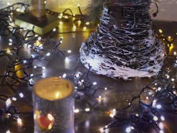 Гірлянда Twinkly Cluster AWW 400, BT+WiFi, Gen II, КАБЕЛЬ IP44 чорний (TWC400GOP-BEU) (ПУ) | Фото 13