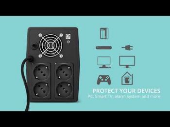 Купить источник бесперебойного питания (ИБП) ДБЖ TRUST Paxxon 1500VA UPS Black (23505_TRUST) | Фото 6