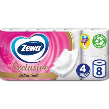 Папір туалетний ZEWA Exclusive ultra soft 8 шт (7322541191041) | Фото 1