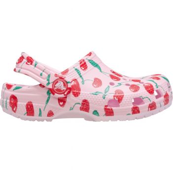 Крокси для дівчаток Crocs Classic Fresh Fruits Clog K PkM 211020-6ZW 33-34 (J2 US) рожеві (198445124976	) | Фото 1