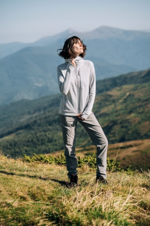 Фліс жіночий TURBAT Peak Wmn vapor grey S світло-сірий (012.004.3946) | Фото 10