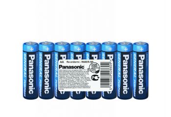 PANASONIC GENERAL PURPOSE R6 TRAY 8 ZINK-CARBON (R6BER/8P) | Фото 1