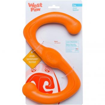 Іграшка для собак West Paw Bumi Large Бумі S-подібна велика оранжева 24см (ZG051TNG) | Фото 1