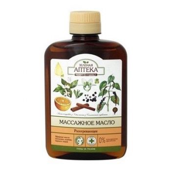 Зеленая аптека Масло массажное Разогревающее 200мл (4823015918841) Зеленая аптека Масло массажное Разогревающее 200мл (4823015918841) | Фото 1