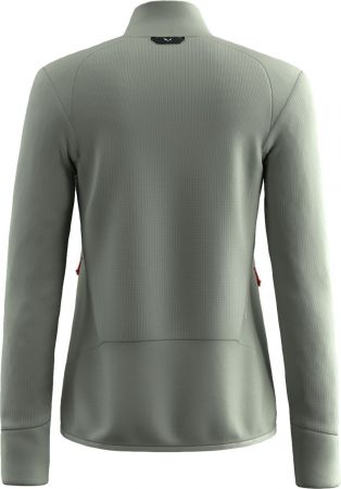 Флісова кофта жіноча SALEWA Puez Waffle Hyb Pl Jacket W 28860 42/36 сіро-зелена (013.012.1082) | Фото 5