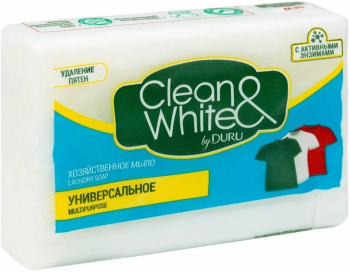 Мило господарське Duru Clean & White Універсальне 120г (8690506517854) | Фото 2