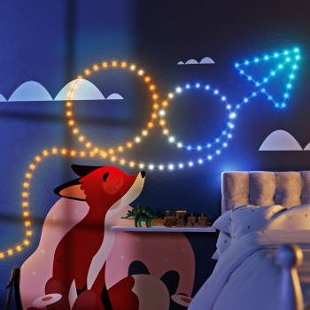 Smart LED Гірлянда Twinkly Strings USB 200 Star-shaped RGB LEDs, Green Wire, USB-C (TWKS200RGB-G) | Фото 8