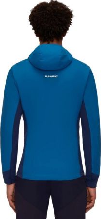 Куртка для туризму Mammut (1013-02150) Rime Light IN Flex Hooded Jacket Men 2024 deep ice-marine XL | Фото 2