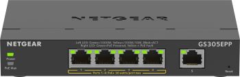 NETGEAR GS305EPP 4xGE PoE+(120W), 1xGE, управляемый (GS305EPP-100PES) | Фото 1