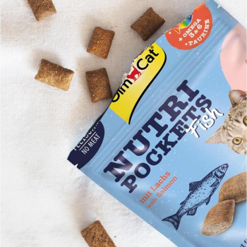 Ласощі для котів GimCat Nutri Pockets Fish Лосось 60г (4002064419626) Ласощі для котів GimCat Nutri Pockets Fish Лосось 60г (4002064419626) | Фото 5