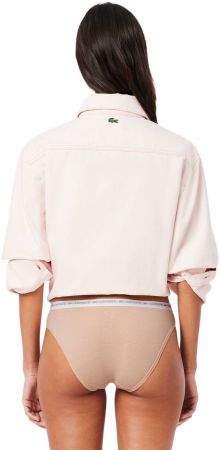 Жіночі труси-сліпи Lacoste 8F1338I87 S 3 шт. нюдові/бежеві/коричневі (8F1338I87TS) | Фото 6