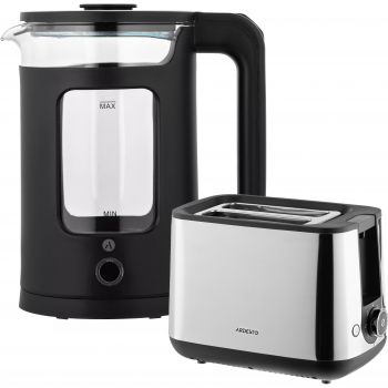 Комплект электрочайник ARDESTO EKL-T31GB + тостер ARDESTO T-K200 | Фото 1