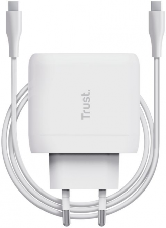 Мережевий зарядний пристрій Trust Maxo 65W USB-C PD White (25139_TRUST) | Фото 6