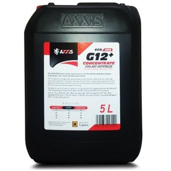 Антифриз Axxis концентрат Eco -80°C Red G12+ 5л (48021237018) (AX-P999-G12R ECO5l) | Фото 1