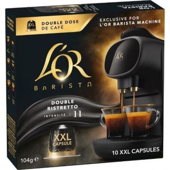 Кава L`OR капсули Barista Double Ristretto, 100% арабіка, 10 XXLшт, Nespresso (8711000422069) | Фото 1