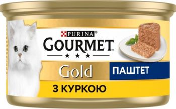 Упаковка вологого корму для кішок Gourmet Gold Паштет із куркою 24 шт по 85г(7613031381500) | Фото 3