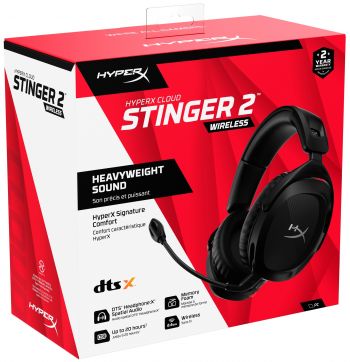 Ігрова гарнітура HyperX Cloud Stinger 2 WL, Black (676A2AA) Ігрова гарнітура HyperX Cloud Stinger 2 WL, Black (676A2AA) | Фото 10