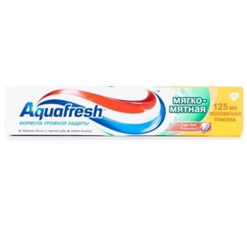 Зубна паста AQUAFRESH М'яко-м'ятно 125 мл (5908311868430) | Фото 1