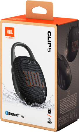 Портативна акустика JBL Clip 5 Black (JBLCLIP5BLK) Портативна акустика JBL Clip 5 Black (JBLCLIP5BLK) | Фото 5