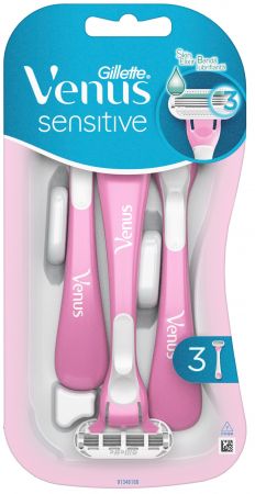 Бритва без змінних картриджів GILLETTE Venus Sensitive 3 шт (7702018491544) | Фото 7