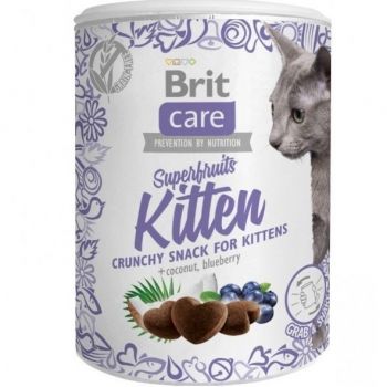 Ласощі для кошенят Brit Care Snack Superfruits, 100 г (8595602521425) | Фото 1