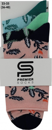 Набір носків жіночих Premier Socks 36-40 3 пари чорні/бірюзові/бежеві (4820203355969) | Фото 5