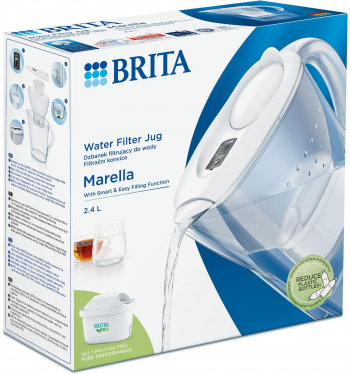 Фільтр-глечик BRITA Marella Memo MXPro 2.4л (1.4л очищеної води) білий (1052789) | Фото 7