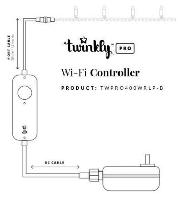 Twinkly Pro IP65 WiFi IP65, 1-2х250 ламп (TWPRO400WRLP-BEU) | Фото 1