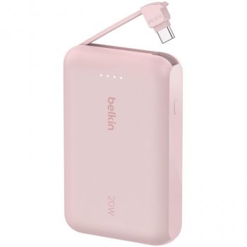 Портативний акумулятор BELKIN 10000mAh, 20W, USB-C, Pink (BPB021HQPK) Портативний акумулятор BELKIN 10000mAh, 20W, USB-C, Pink (BPB021HQPK) | Фото 1