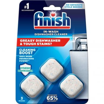 Засіб для очищення посудомийних машин FINISH Dishwasher Cleaner 3 шт (5900627073003) | Фото 1