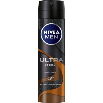 Дезодорант-антиперспірант NIVEA Men Ultra Carbon з активованим вугіллям Спрей 150 мл | Фото 1