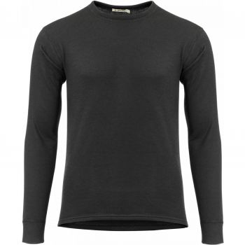 Термокофта чоловіча ACLIMA WoolTerry 220 Crew Neck Jet Black M (108922) | Фото 1