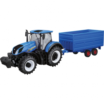 Автомодель Bburago Farm - Трактор New Holland с прицепом (18-44067) | Фото 1