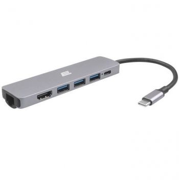 2Е USB-C Slim Alluminum Multi-Port 6in1 (2EW-2684) | Фото 1