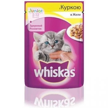 Whiskas для кошенят з куркою в желе 85 г (5900951302152) | Фото 4