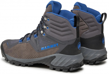 Черевики чоловічі Mammut Sapuen High GTX 3030-04241 48 (12.5 UK) сірі/сині (7619876167484) | Фото 8