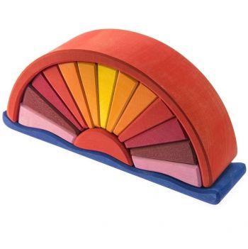 Купить конструктор Конструктор дерев'яний Nic Схід червоний (NIC523321) | Фото 1