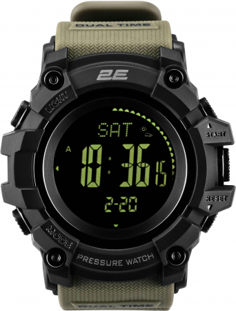 Тактичний годинник 2E Armor GT Army Green з компасом і крокоміром (2E-TCW20ARGN) | Фото 2
