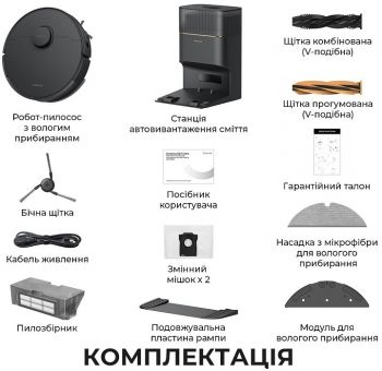 Купить пылесос Робот-пилосос Dreame D20 Pro Plus Black (RLD43SD-BL) | Фото 4