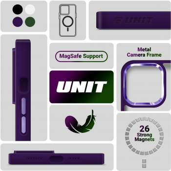 Чохол ArmorStandart Unit MagSafe для APPLE iPhone 13 Pro Purple (ARM75200) Чохол ArmorStandart Unit MagSafe для APPLE iPhone 13 Pro Purple (ARM75200) | Фото 2
