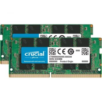 Купить оперативную память Пам’ять для ноутбука Crucial DDR4 32 ГБ (2x16 ГБ) 3200 МГц CL22 SODIMM (CT2K16G4SFRA32A) | Фото 1