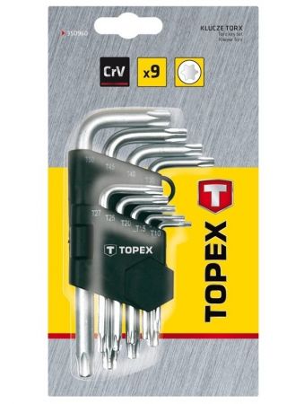 TOPEX Torx T10-T50, 9 шт. (35D960) TOPEX Torx T10-T50, 9 шт. (35D960) | Фото 2