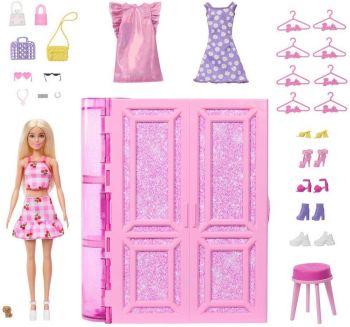 Стильна гардеробна Barbie з лялькою (HXD58) | Фото 7