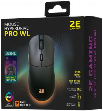 Ігрова миша 2E GAMING HyperDrive Pro WL, RGB Black (2E-MGHDPR-WL-BK) | Фото 10