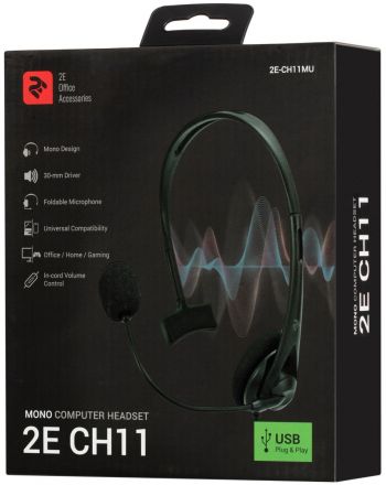 Гарнітура 2E CH11 Mono USB (2E-CH11MU) Гарнітура 2E CH11 Mono USB (2E-CH11MU) | Фото 7